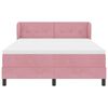 vidaXL Letto a molle con materasso Rosa 140 x 190 cm Velluto