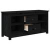 vidaXL Mobile Porta TV Nero 103x36,5x52 cm in Legno Massello di Pino