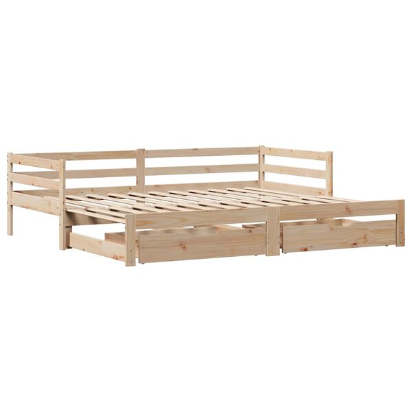 vidaXL Divano Letto Estraibile con Cassetti senza Materasso 90x190 cm