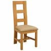 vidaXL Sedia da pranzo 2 pz Legno di Quercia Massello Beige