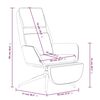 vidaXL Poltrona Relax con Poggiapiedi Grigio Scuro in Microfibra