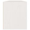 vidaXL Pensili Bianchi 2 pz 60x30x35 cm in Legno Massello di Pino