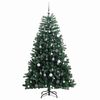 vidaXL Albero Natale Incernierato con 300 LED e Palline 240 cm