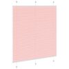 vidaXL Tenda Plissettata Rosa 115x150 cm Larghezza Tessuto 114,4 cm