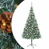 vidaXL Albero di Natale artificiale Verde 210 cm PVC e Acciaio
