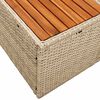 vidaXL Divano da giardino Beige 184 x 62 x 85cm polyrattan