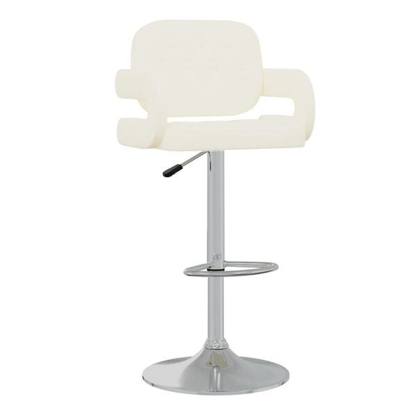 vidaXL Sgabelli da Bar 2 pz Crema in Similpelle