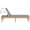 vidaXL Lettino Prendisole con Cuscini Beige 55x200x44 cm in Polyrattan