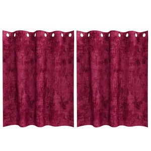 vidaXL Tende in Velluto 2 pz Rosso Vino 140 x 140 cm Velluto