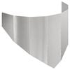 vidaXL Bordura per Prato 100 x 45 cm Acciaio Argento