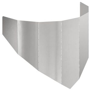 vidaXL Bordura per Prato 100 x 45 cm Acciaio Argento