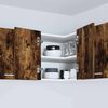 vidaXL Armadio pensile Rovere Affumicato e Bianco 57 x 57 x 40 cm