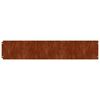vidaXL Bordure per Prato 10 pz 20x103 cm Flessibili in Acciaio Corten