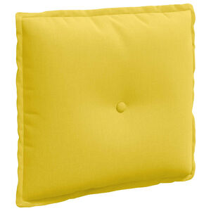 vidaXL Cuscino per Schiena Giallo Chiaro 50 x 19 x 45 cm Tessuto