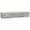 vidaXL Mobile TV con cassetto Grigio Cemento 147 x 34,5 x 27 cm
