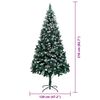 vidaXL Albero di Natale artificiale con 300 LED Verde 210 cm