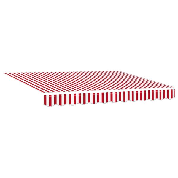 vidaXL Tenda da Sole Rosso e Bianco 350 x 250 x 165 cm