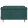 vidaXL Pouf contenitore Verde Scuro 80 x 80 x 45 cm Tessuto