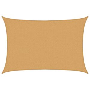 vidaXL Vela Parasole 160 g/m&sup2; Rettangolare Sabbia 2x3 m in HDPE