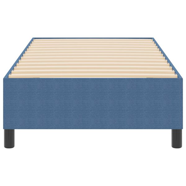 vidaXL Letto a molle Blu 90 x 200 cm Tessuto in velluto a coste