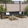 vidaXL Set Divani da Giardino 6 pz in Legno Impregnato di Pino