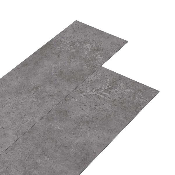 vidaXL Tavole per Pavimenti 36 pcs Grigio Cemento 5,02 m&sup2; PVC