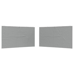 vidaXL Parete per tenda da festa 2 pz 400 x 195 cm Grigio Chiaro