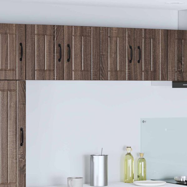 vidaXL Armadi a pareti per cucina 2 pcs Rovere Marrone 60 x 31 x 40 cm