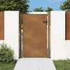 vidaXL Cancello da giardino 100x150 cm in acciaio Corten
