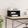 vidaXL Supporto per Stampante Nero 40x32x22,5 cm in Legno Multistrato