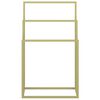 vidaXL Portasciugamani da Pavimento Oro 48x24x79cm in Ferro