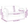 vidaXL Divano Divanetto Marrone 110 cm in Similpelle