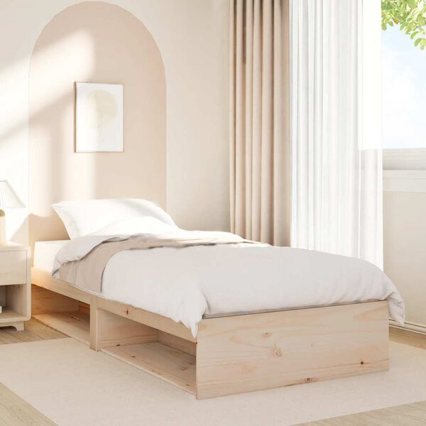 vidaXL Dormeuse senza Materasso 90x200 cm in Legno Massello di Pino