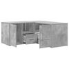 vidaXL Mobile Angolare Grigio Cemento 160x40x45 cm in Truciolato