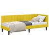vidaXL Cornice del letto ad angolo Giallo 80 cm x 200 cm Velluto