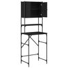 vidaXL Mobile per lavatrice Rovere nero 68 x 48.5 x 194 cm