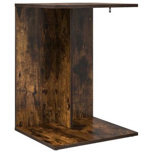 vidaXL Tavolo laterale Rovere fum&eacute; 45 x 40 x 62,5 cm Legno multistrato