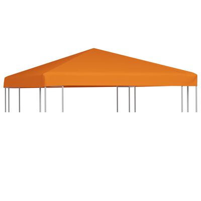 vidaXL Copertura Superiore per Gazebo 310 g/m² 3x3 m Arancione
