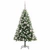 vidaXL Albero di Natale artificiale a cerniera con neve fioccata