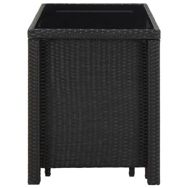 vidaXL Set da Pranzo da Giardino 5 pz con Cuscini in Polyrattan Nero
