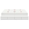 vidaXL Struttura letto con contenitore Bianco 140 cm Legno multistrato
