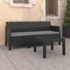 vidaXL Set Divani da Giardino 2 pz con Cuscini in Rattan PP Antracite