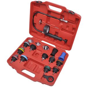 vidaXL Kit Tester di Pressione per Radiatore 18 pz