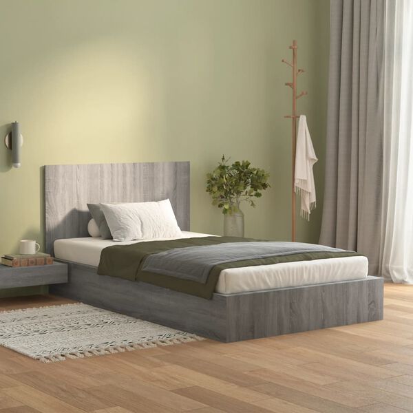 vidaXL Testiera Letto Grigio Sonoma 120x1,5x80 cm Legno Ingegnerizzato