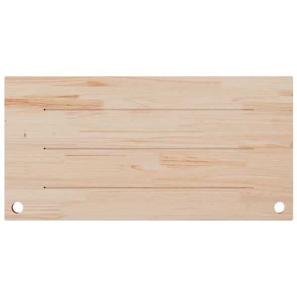 vidaXL Piano Scrivania 110x55x2,5 cm in Legno Massello di Pino