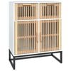 vidaXL Credenza Bianca 60x30x75 cm in Legno Multistrato