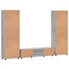 vidaXL Set mobile TV con porta FLORIN Grigio Sonoma Legno multistrato