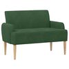 vidaXL Loveseat con bottoni imbottiti Verde Giungla 116 x 67 x 81 cm