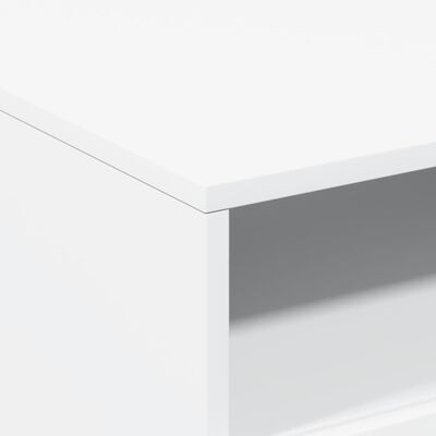 vidaXL Tavolino da Soggiorno con Luci LED Bianco 50x49x40 cm