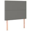 vidaXL Testiera Grigio Scuro 80x5x118/128 cm Tessuto